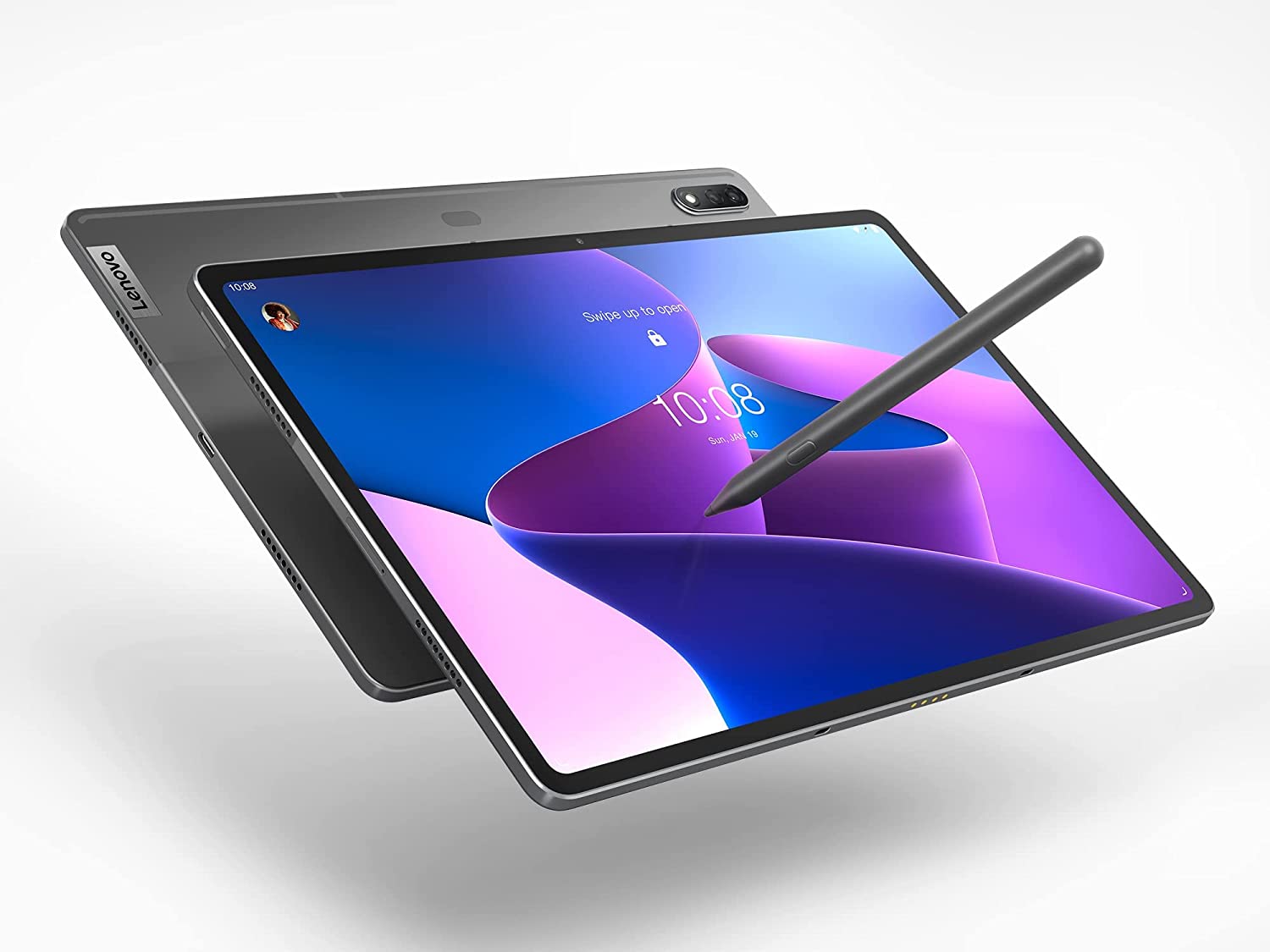 Lenovo Tab P12 Pro 32,0 cm (12,6 Zoll, 2560x1600, WQXGA, OLED, Touch) Android Tablet (OctaCore, 6GB RAM, 128GB UFS, Wi-Fi, Android 11) grau + Stift